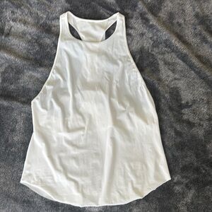 Lululemon Athletica White Racerback Tank Top